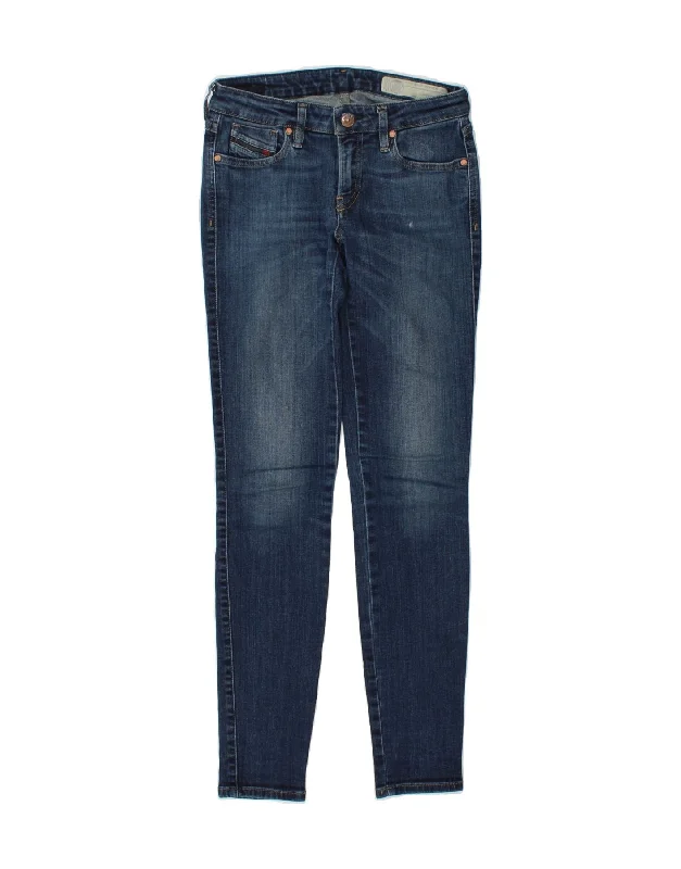 DIESEL Womens Slim Skinny Jeans W25 L32  Blue Cozy Stretch High-Waist Jeans