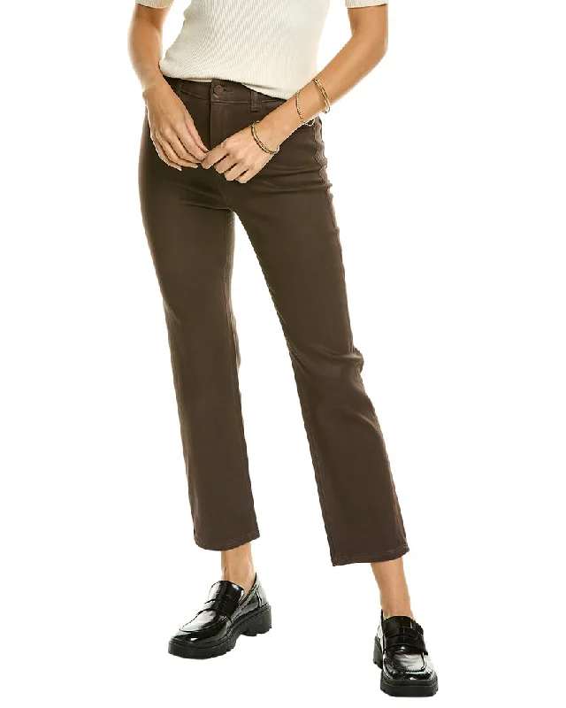 DL1961 Patti Black Coffee High-Rise Straight Jean Fashionable Relaxed Fit Denim