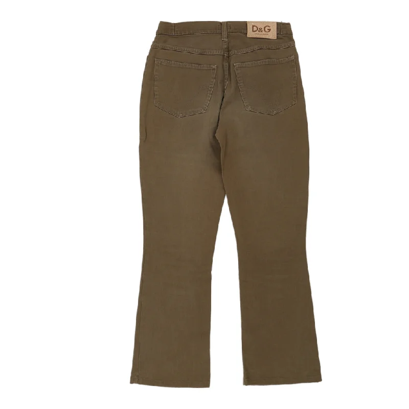Dolce & Gabbana Boot Cut Jeans - 27W UK 8 Brown Cotton Comfortable Distressed Straight-Leg Jeans Dolce & Gabbana Boot Cut Jeans - 27W UK 8 Brown Cotton Comfortable Distressed Straight-Leg Jeans