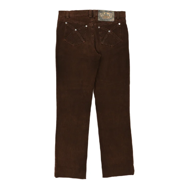 Dolce & Gabbana Jeans - 30W UK 8 Brown Cotton Comfortable Dark Wash Jeans