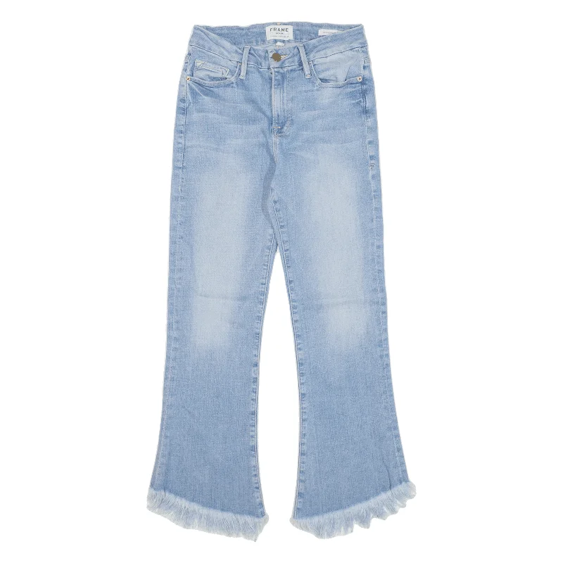 FRAME Le Crop Jeans Blue Denim Regular Bootcut Womens W25 L24 Trendy Low-Rise Slim Jeans FRAME Le Crop Jeans Blue Denim Regular Bootcut Womens W25 L24 Trendy Low-Rise Slim Jeans