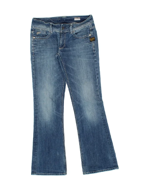 G-STAR Womens Bootcut Jeans W32 L31 Blue Fashionable Button-Front Jeans