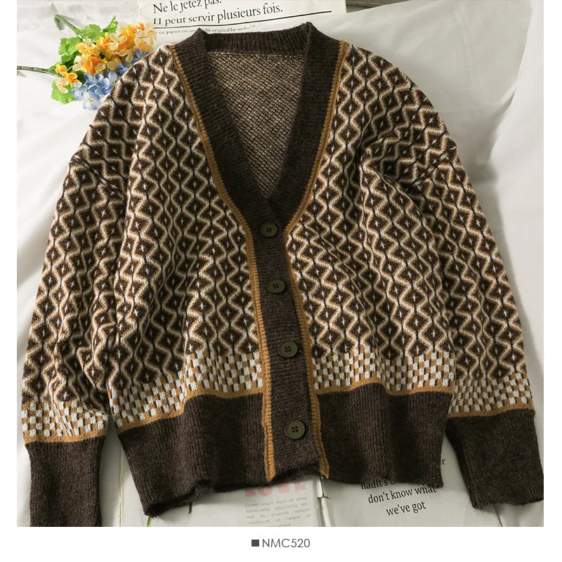 Hong Kong Vintage Plaid single breasted cardigan sweater coat 1926 Lace Blend Ribbed Blend Corduroy Blend Hong Kong Vintage Plaid single breasted cardigan sweater coat 1926 Lace Blend Ribbed Blend Corduroy Blend