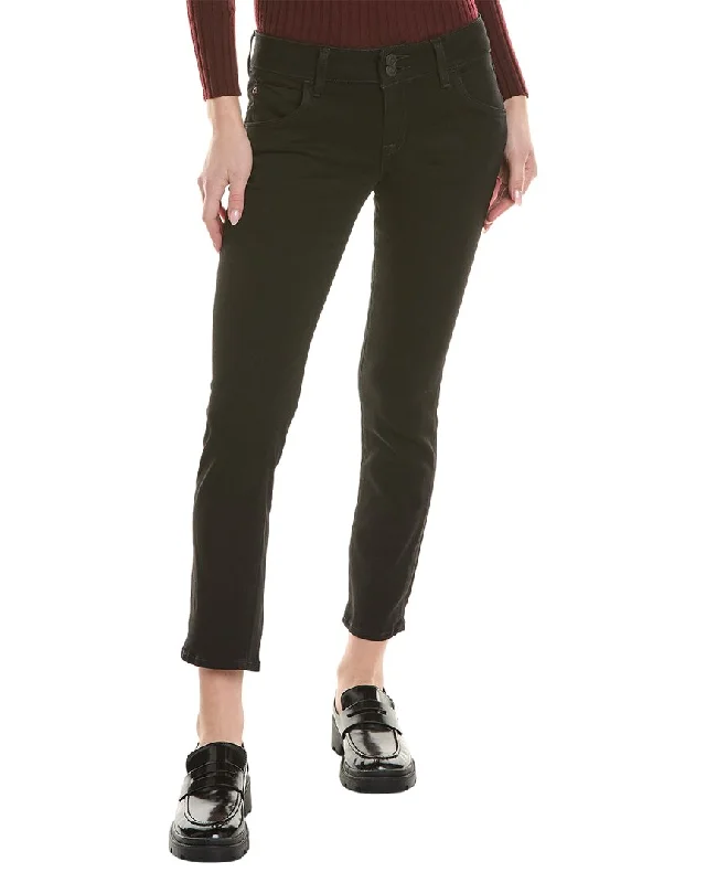 HUDSON Jeans Collin Black Straight Crop Jean Trendy Plus Size Jeans