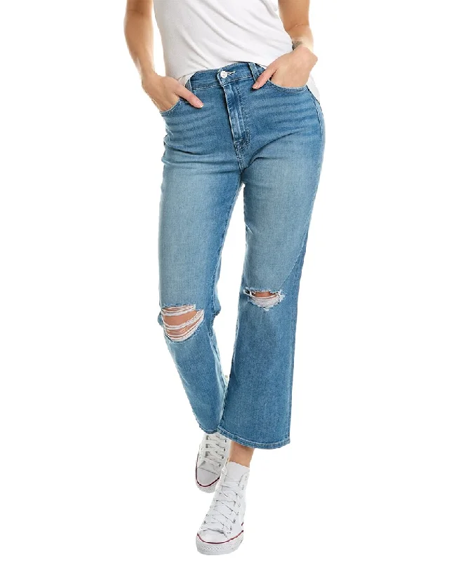 HUDSON Jeans Noa Sirelli High Rise Straight Jean Stylish Stone-Wash Denim Jeans