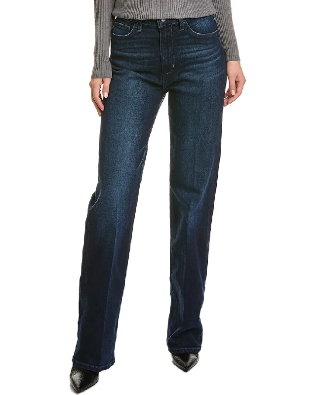 JOE'S Jeans Lavender High-Rise Wide Leg Jean Fashionable Raw Hemmed Jeans