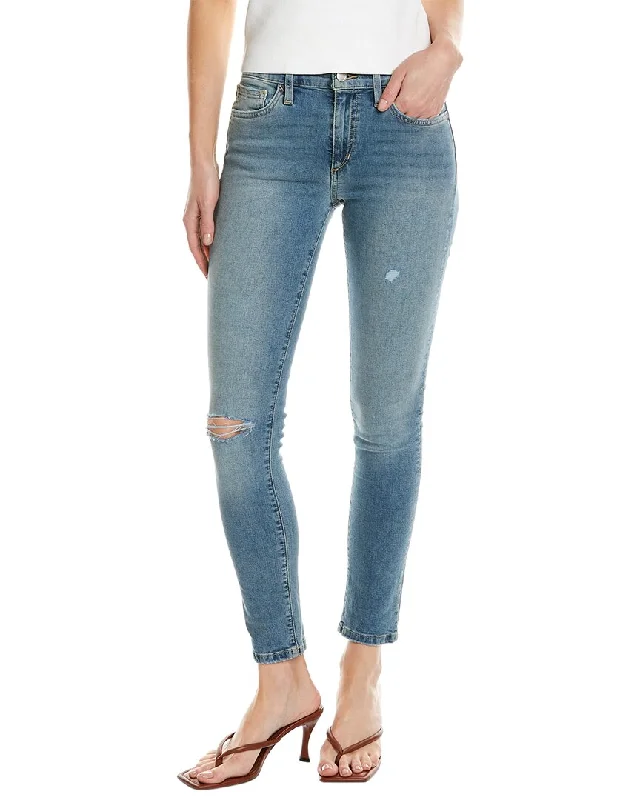 JOE'S Jeans Mid-Rise Skinny Ankle Jean Fashionable Raw Hem Bootcut Jeans