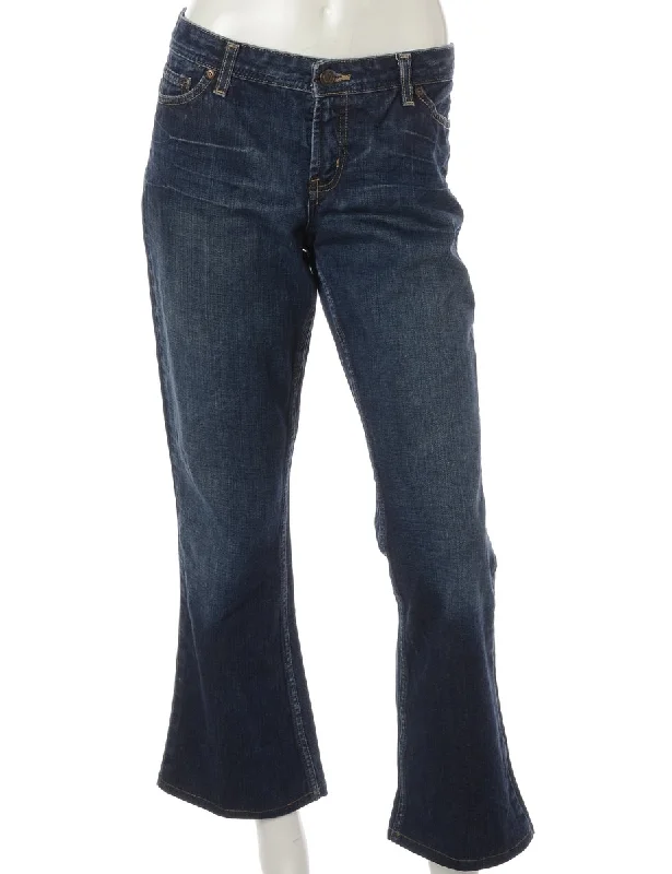 Label Ankle Graze Bootcut Jeans Trendy Bootcut High-Waisted Jeans
