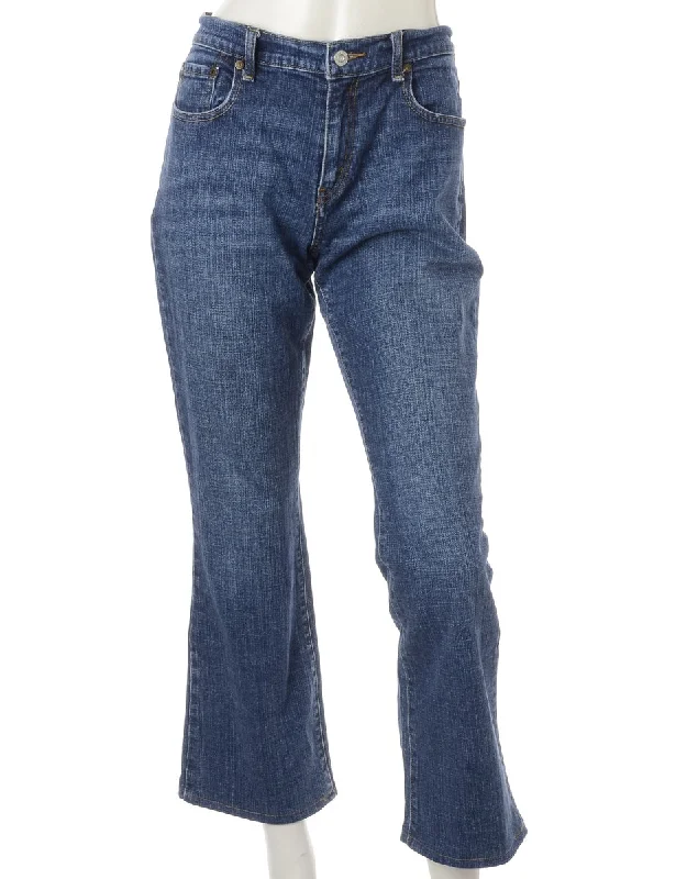 Label Ankle Graze Bootcut Jeans Chic Cropped Jeans