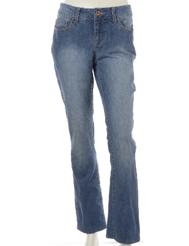 Label Ankle Graze Bootcut Jeans - W32 Classic Button Fly Jeans