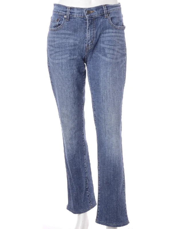 Label Ankle Graze Bootcut Jeans - W34 Fashionable Raw Hem Bootcut Jeans