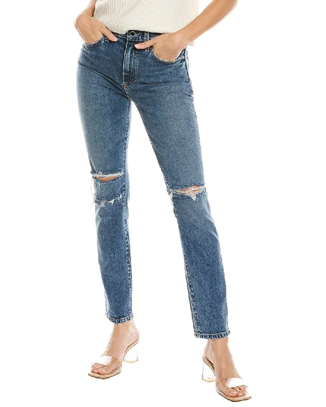 Le Jean Vivie Lina Wash Slim Stovepipe Jean Chic Vintage-Inspired Denim Jeans