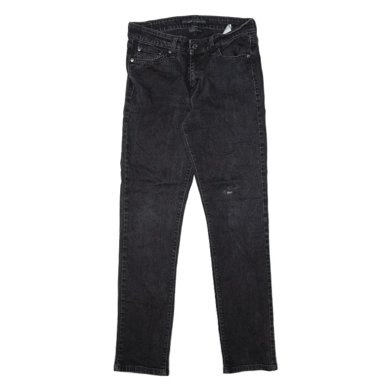 LEVI'S Mid Rise Jeans Black Denim Slim Skinny Charcoal Wash Womens W28 L30 Trendy Flared Leg Jeans LEVI'S Mid Rise Jeans Black Denim Slim Skinny Charcoal Wash Womens W28 L30 Trendy Flared Leg Jeans