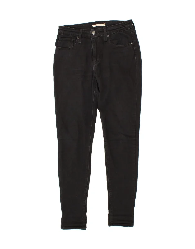 LEVI'S Womens 721 High Rise Skinny Jeans W28 L32 Black Cotton Casual Straight-Leg Jeans LEVI'S Womens 721 High Rise Skinny Jeans W28 L32 Black Cotton Casual Straight-Leg Jeans