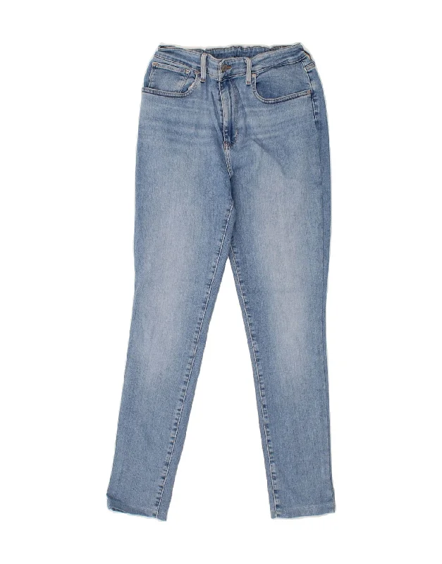 LEVI'S Womens Skinny Jeans W31 L29 Blue Cotton Fashionable White Denim Jeans