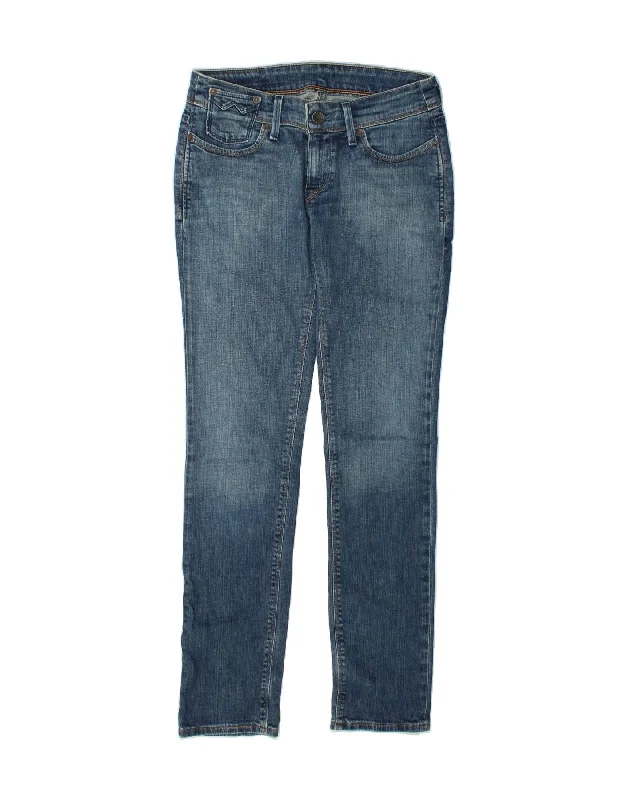 LEVI'S Womens Slim Jeans W30 L34  Blue Cotton Elegant Dark-Wash Bootcut Jeans