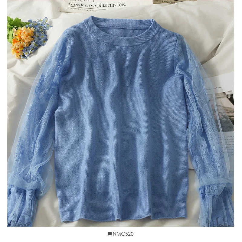 Mesh stitching loose and slim long sleeve Pullover Sweater 1817 Zippered Buttoned Snapped Mesh stitching loose and slim long sleeve Pullover Sweater 1817 Zippered Buttoned Snapped