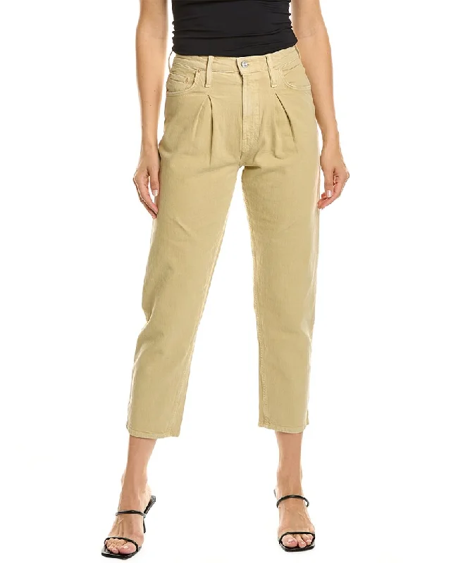 MOTHER The Inside Out Ankle Pale Green Straight Jean Stylish Slim Fit Denim