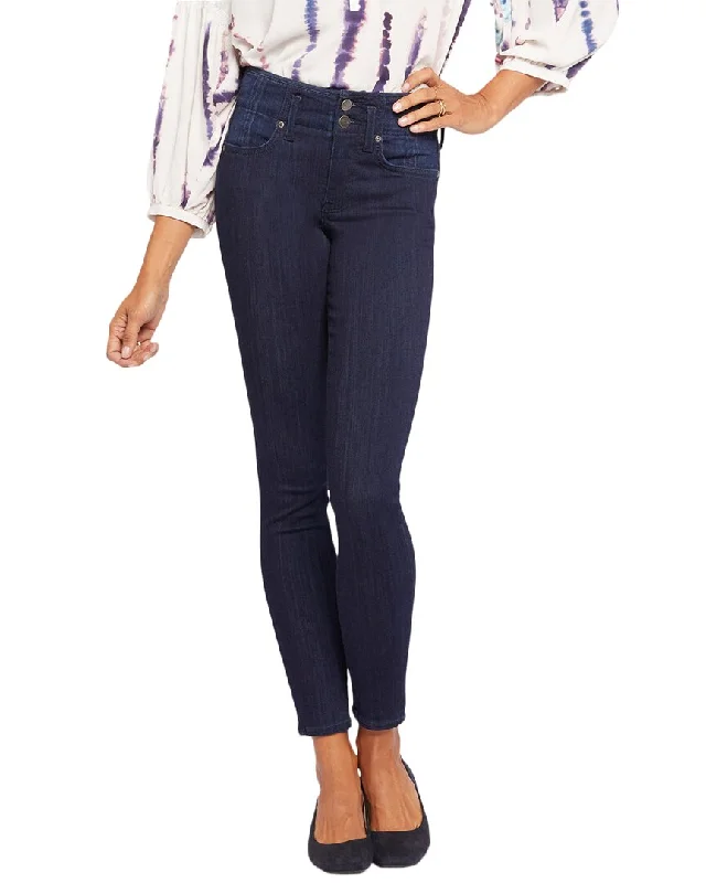 NYDJ Ami Skinny Jean Trendy Pleated Waist Jeans