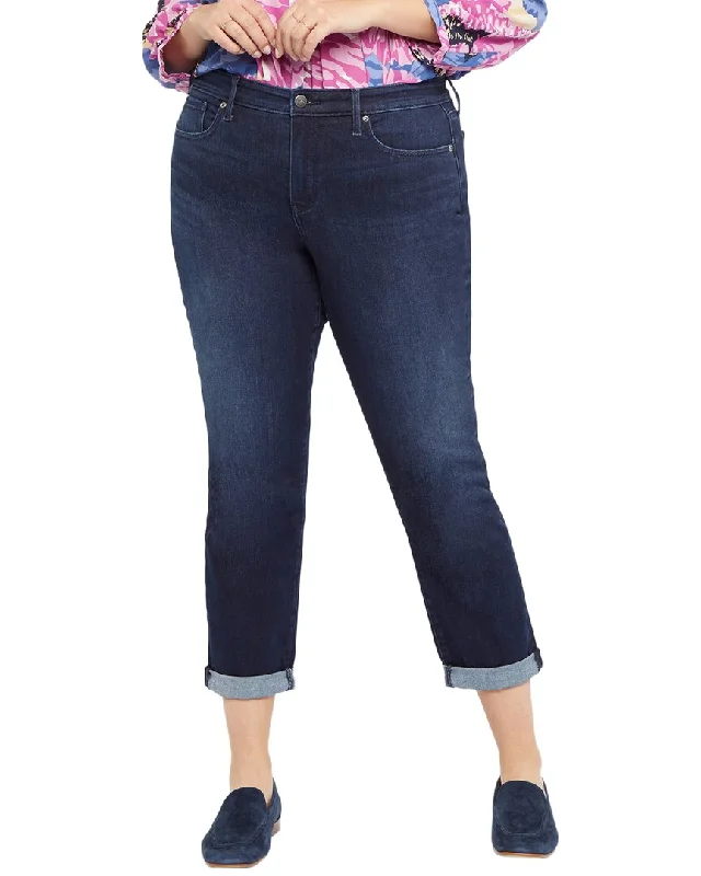 NYDJ Margot Girlfriend Skinny Jean Cozy Wide-Legged Jeans