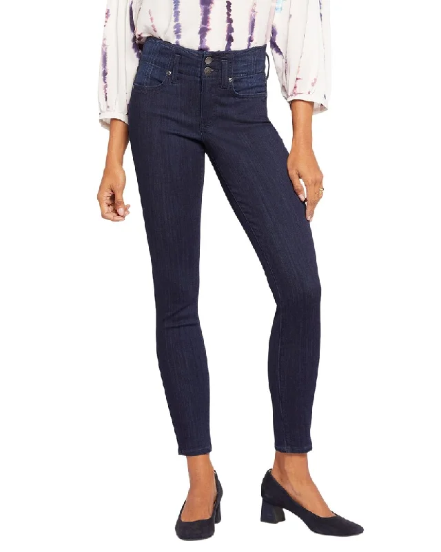 NYDJ Petites Ami Highway Skinny Jean Fashionable Frayed Hem Denim