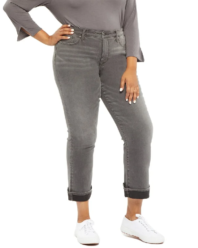 NYDJ Plus Barbara Castle Hill Ankle Jean Stylish Bootcut Denim Jeans