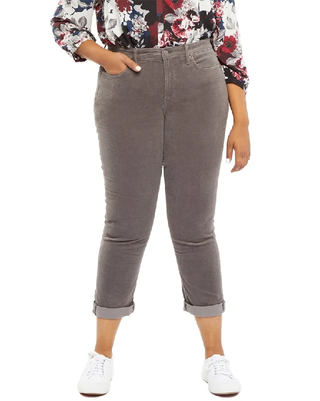 NYDJ Plus Margot Volcanic Glass Girlfriend Jean Elegant Bootcut Fit Jeans