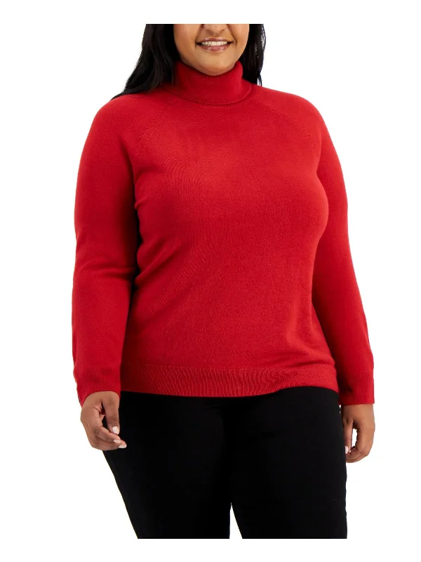 Plus Womens Ribbed Trim Cozy Turtleneck Sweater Jersey Fabric Tulle Fabric Batik Fabric Plus Womens Ribbed Trim Cozy Turtleneck Sweater Jersey Fabric Tulle Fabric Batik Fabric