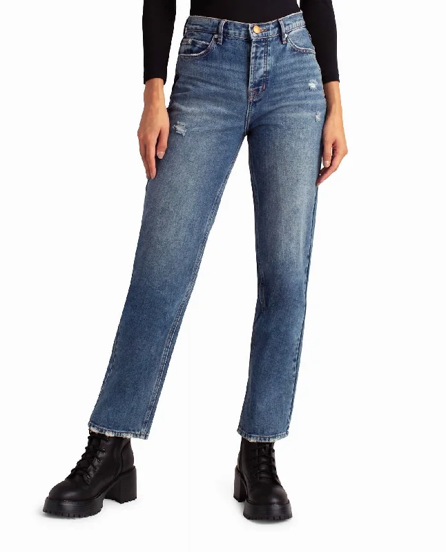 Redhook High Rise 90's Loose Fit Jean In Dark Blue Comfortable Dark Wash Jeans