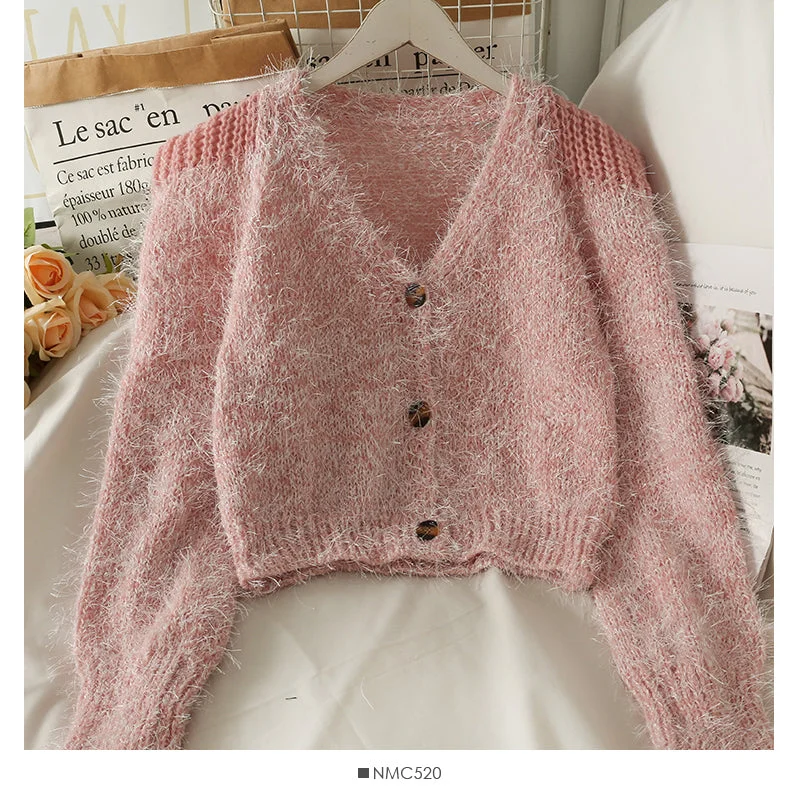 Slim and slim Plush sweater for women  1903 Striped Floral Plaid