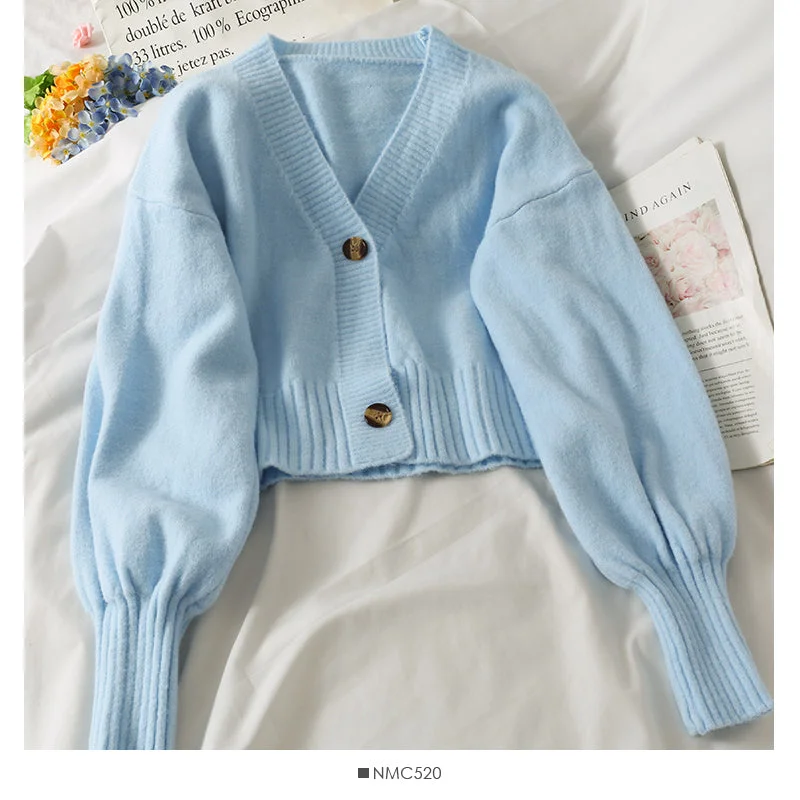 Sweater female small short two button long sleeve sweater 1880 Graphic Sweater Embroidered Appliqued Sweater female small short two button long sleeve sweater 1880 Graphic Sweater Embroidered Appliqued