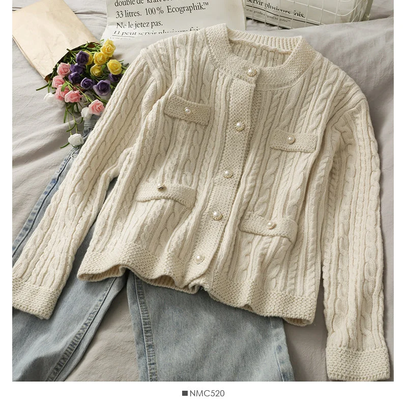 Sweater women's autumn linen long sleeve sweater  1734 Hooded Caped Shawl Collar