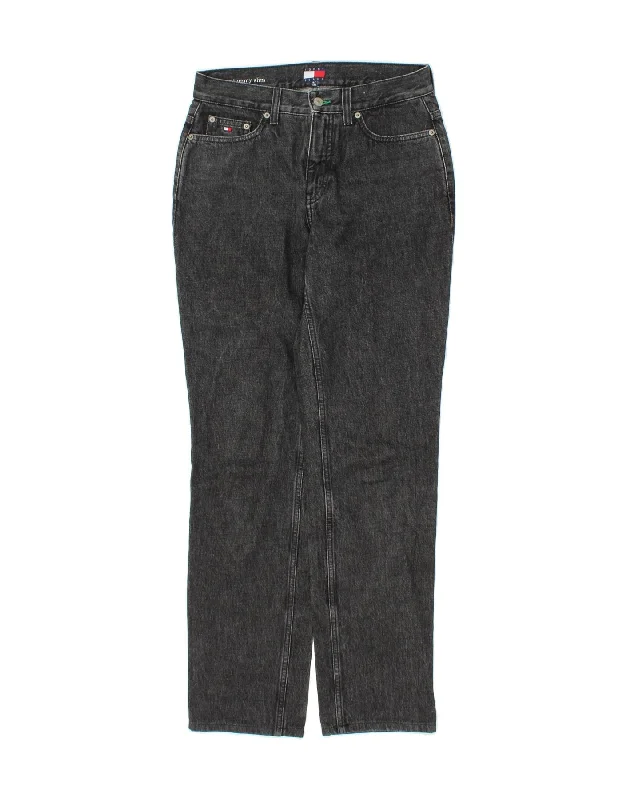 TOMMY HILFIGER Womens Classic Fit Slim Jeans W28 L32 Grey Cotton Comfortable Full-Length Denim Jeans TOMMY HILFIGER Womens Classic Fit Slim Jeans W28 L32 Grey Cotton Comfortable Full-Length Denim Jeans