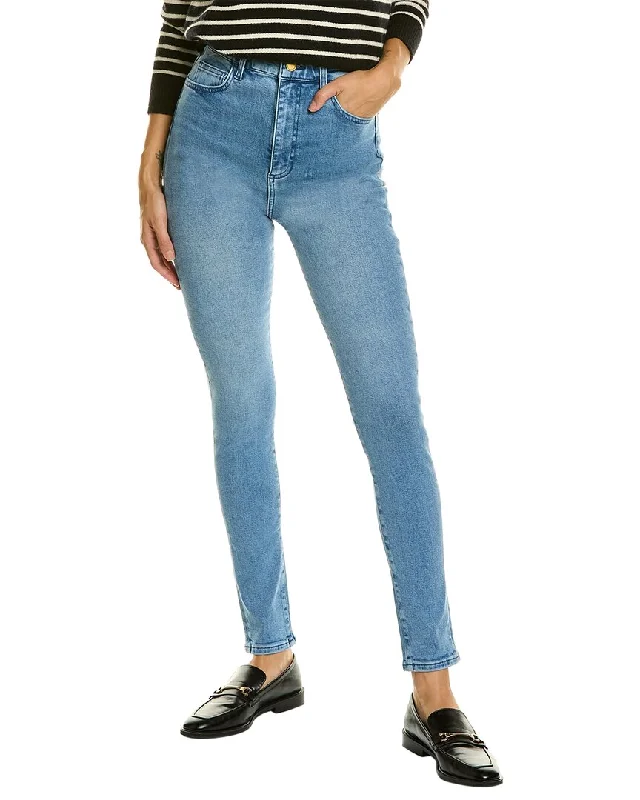 Triarchy Light Indigo High-Rise Skinny Jean Casual Bootcut Ripped Jeans