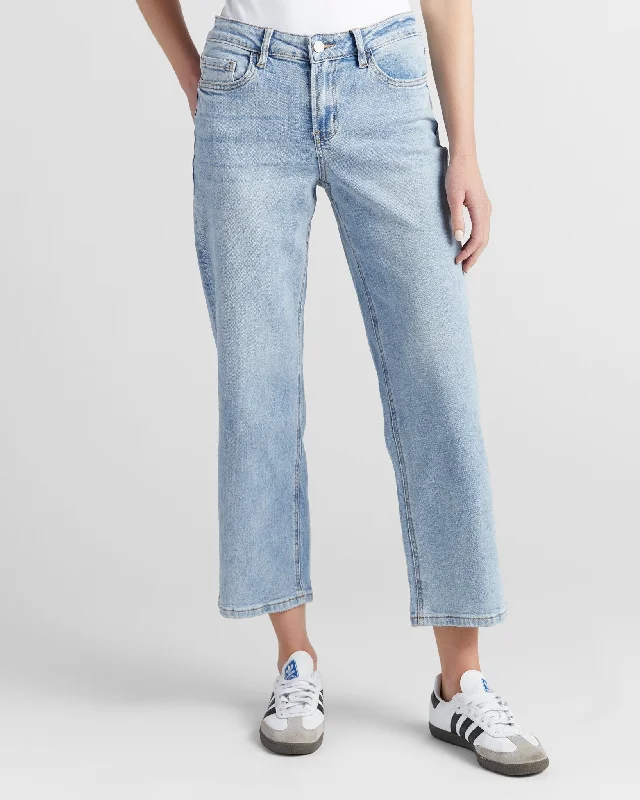 Mid Rise Dad Jeans Cozy Relaxed Fit Jeans