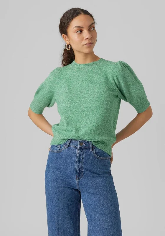 Vero Moda Doffy Short Sleeve Knit Sweater, Bright Green Denim Fabric Leather Fabric Suede Fabric Vero Moda Doffy Short Sleeve Knit Sweater, Bright Green Denim Fabric Leather Fabric Suede Fabric