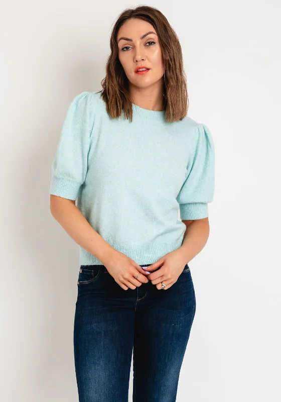 Vero Moda Doffy Short Sleeve Knit Sweater, Clearwater Welt Pockets Slit Pockets Flap Pockets Vero Moda Doffy Short Sleeve Knit Sweater, Clearwater Welt Pockets Slit Pockets Flap Pockets