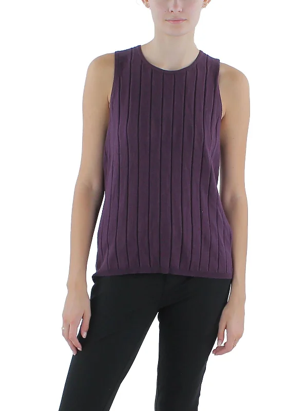 Womens Business Ribbed Pullover Sweater Spandex Rayon Corduroy