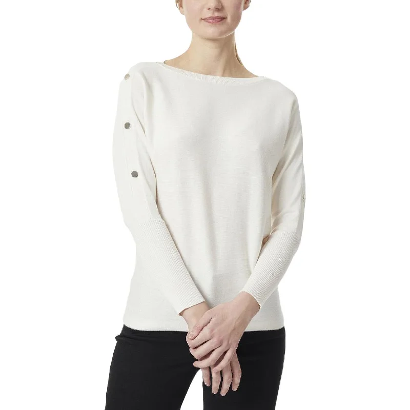 Womens Embellished Crew Neck Pullover Sweater Hooded Caped Shawl Collar