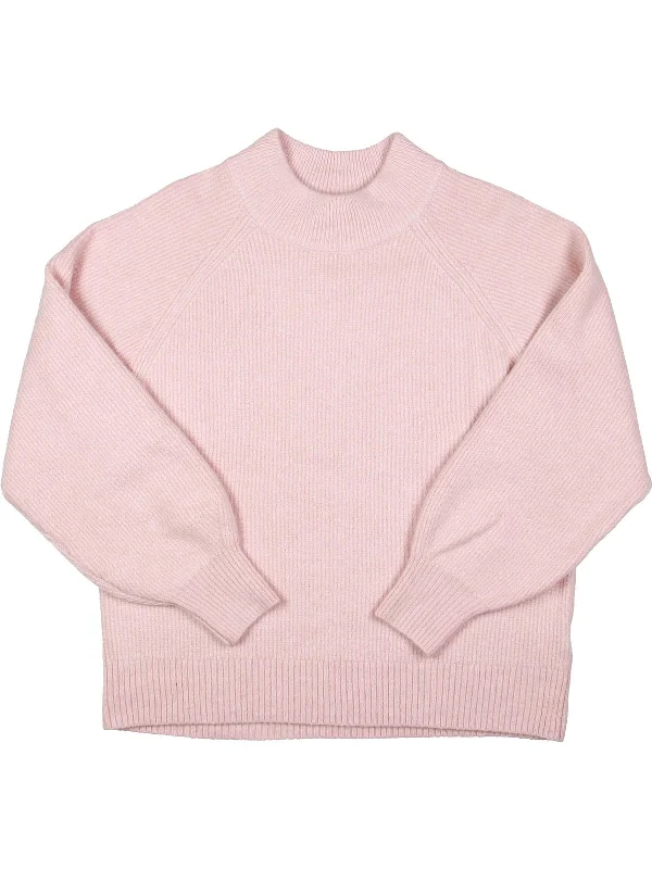 Womens Mock Neck Comfy Pullover Sweater Lace Blend Ribbed Blend Corduroy Blend