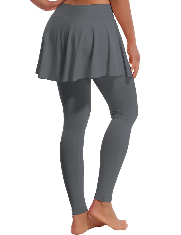 Athletic Tennis Golf Skort with Pocket Shorts gray_Golf silk skirt elegant