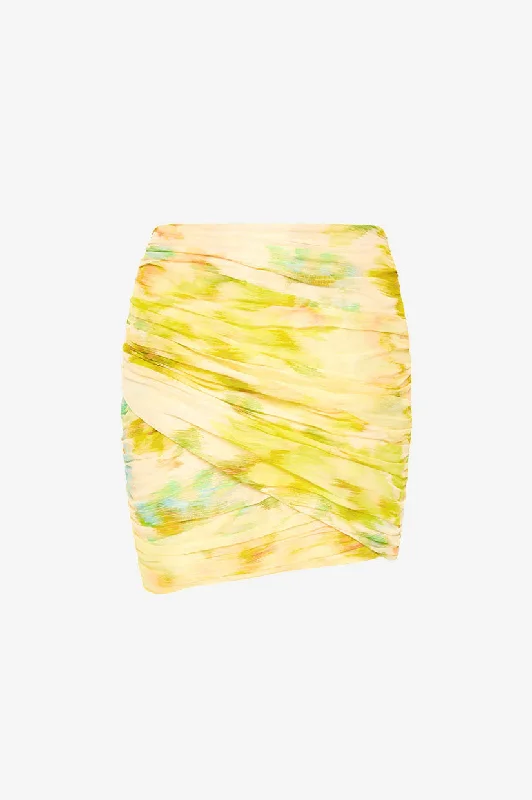 Antipodean Illuminate Gathered Skirt - Zest denim skirt classic