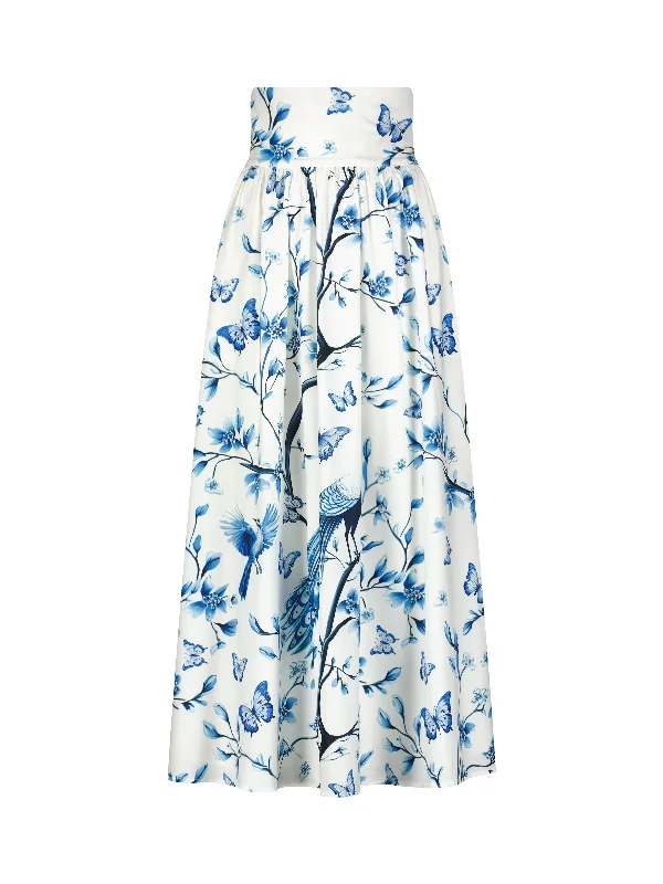 Aruba Peacock Skirt midi skirt versatile