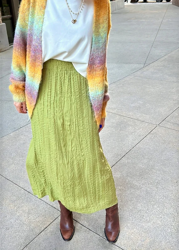 all:row Ayla Textured Maxi Skirt denim skirt stylish