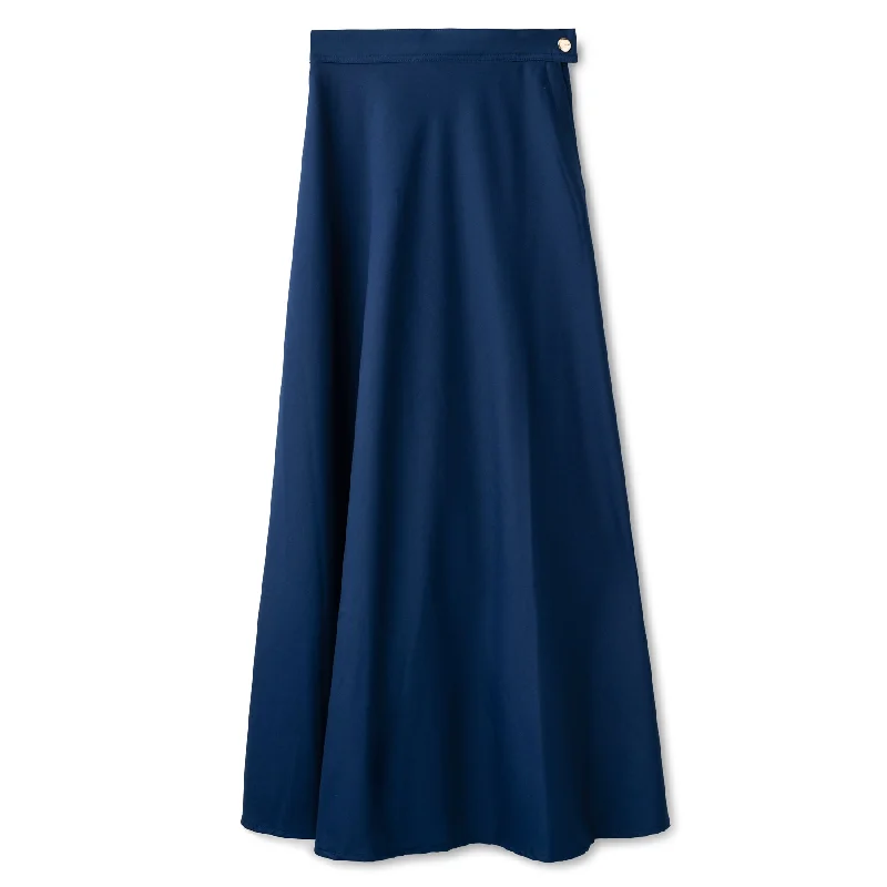 Basic Circle Skirt In: Blue lace skirt intricate