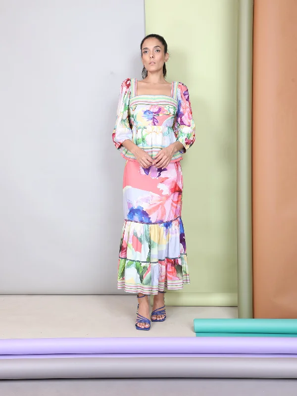 Bl^nk Lameiya Skirt pleated skirt texture