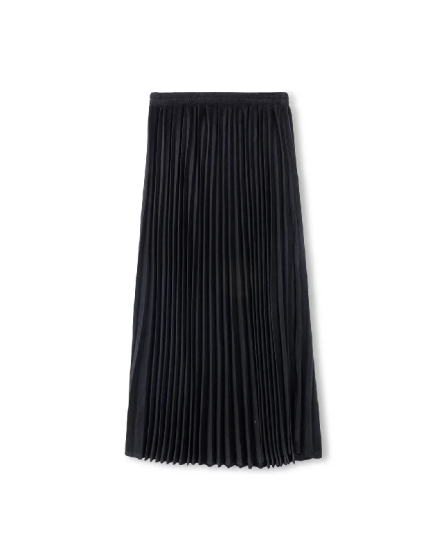 Corduroy Pleat Skirt satin skirt smooth