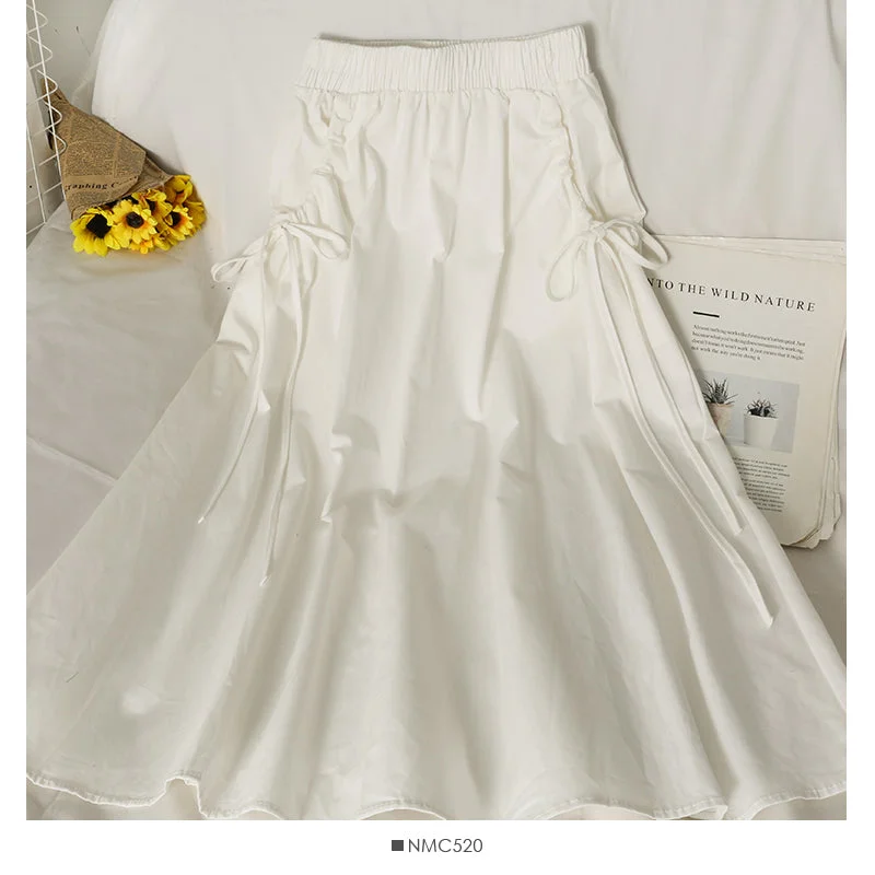 Elastic waist shows thin, medium and long solid color skirt for women  2595 velvet skirt glossy