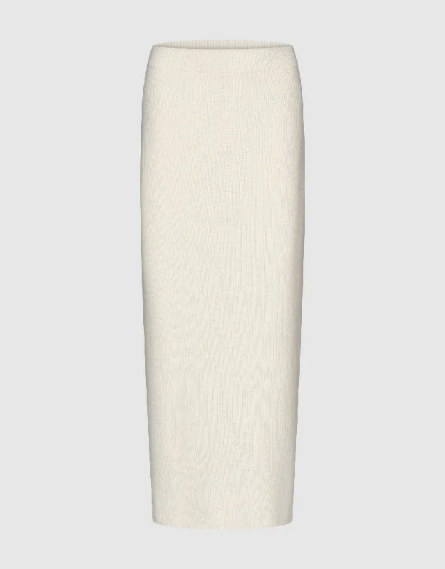 Elastic Waist Skinny Knitted Skirt denim skirt stylish