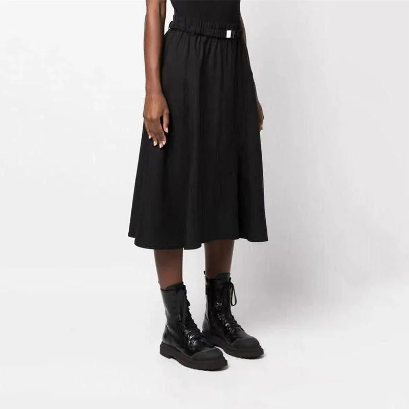 Elegant Wool Midi Skirt for Women cashmere skirt soft